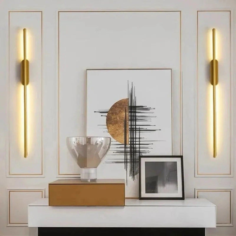 LED Linear Wall Light Sleek & Minimalist gold 2