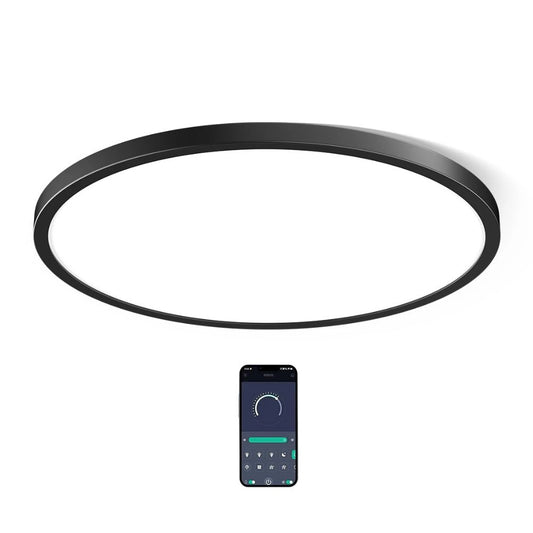 App-Controlled Modern Round Dimmable LED Ceiling Lamp