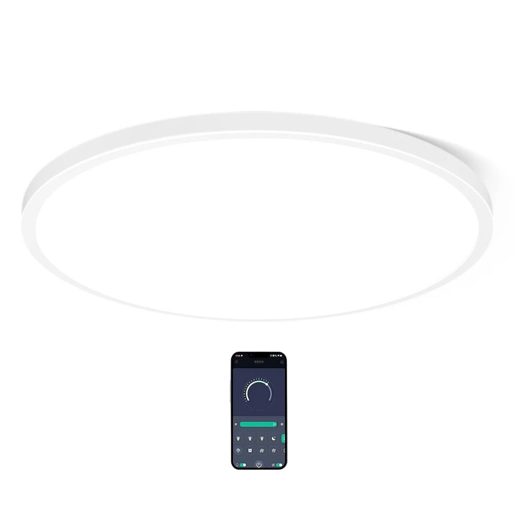 App-Controlled Modern Round Dimmable LED Ceiling Lamp