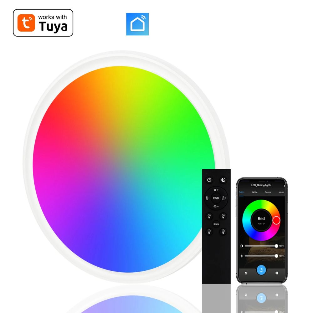 App-Controlled Smart RGB Bathroom Ceiling Lamp
