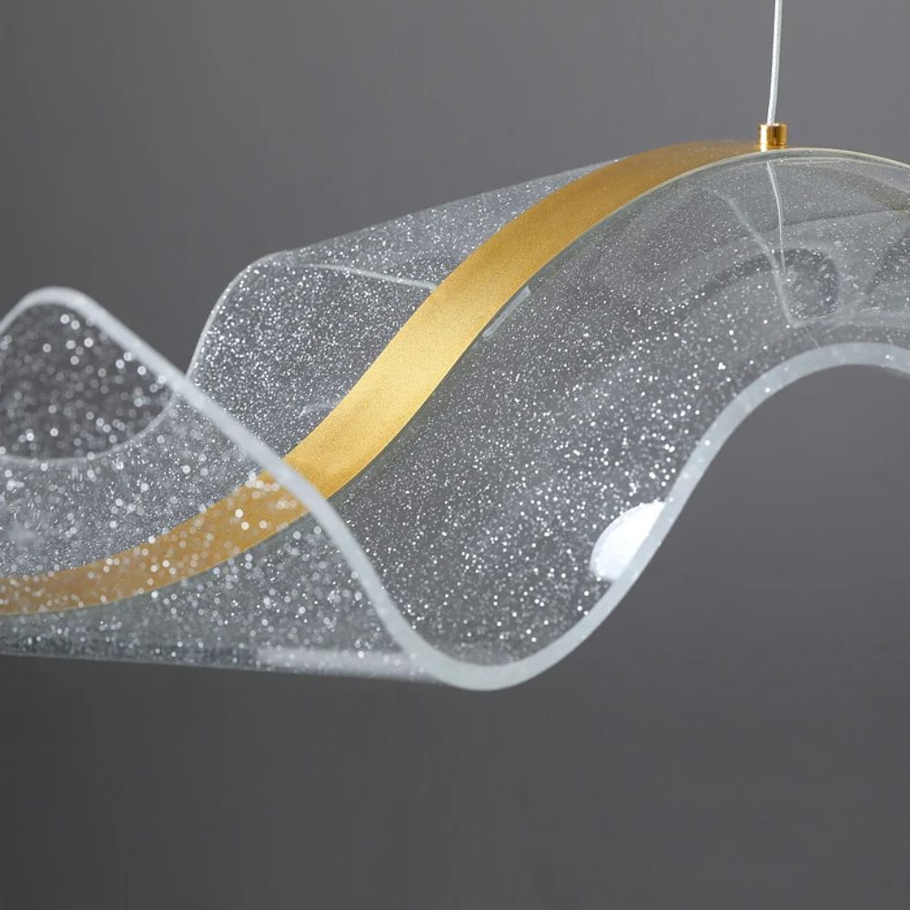 Elegant Wave-Shaped Glass
