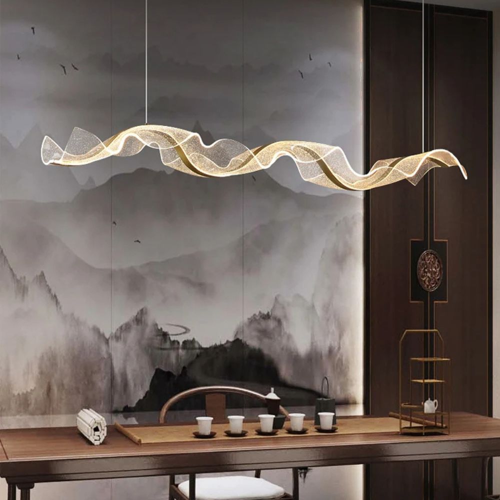 Elegant Wave-Shaped Glass