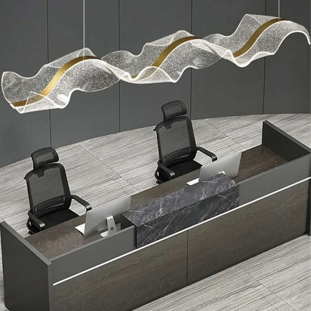 Elegant Wave-Shaped Glass