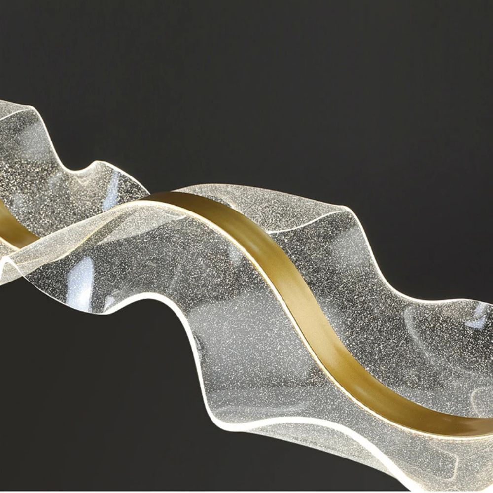 Elegant Wave-Shaped Glass