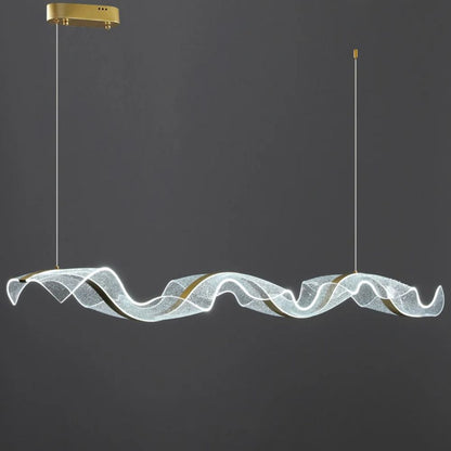 Elegant Wave-Shaped Glass