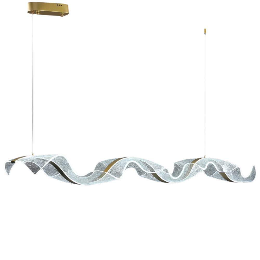 Elegant Wave-Shaped Glass