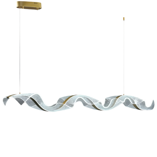 Elegant Wave-Shaped Glass
