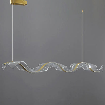 Elegant Wave-Shaped Glass