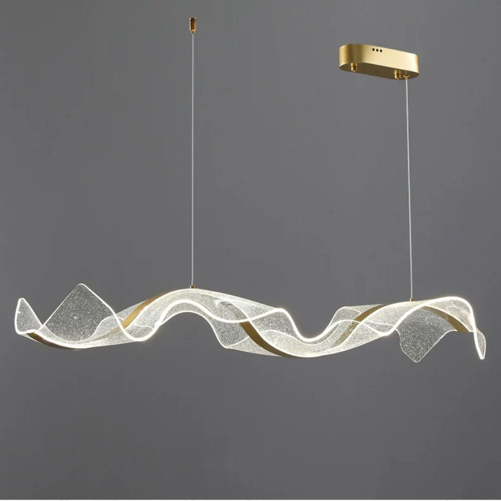 Elegant Wave-Shaped Glass