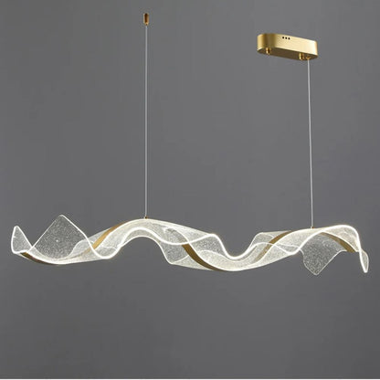 Elegant Wave-Shaped Glass