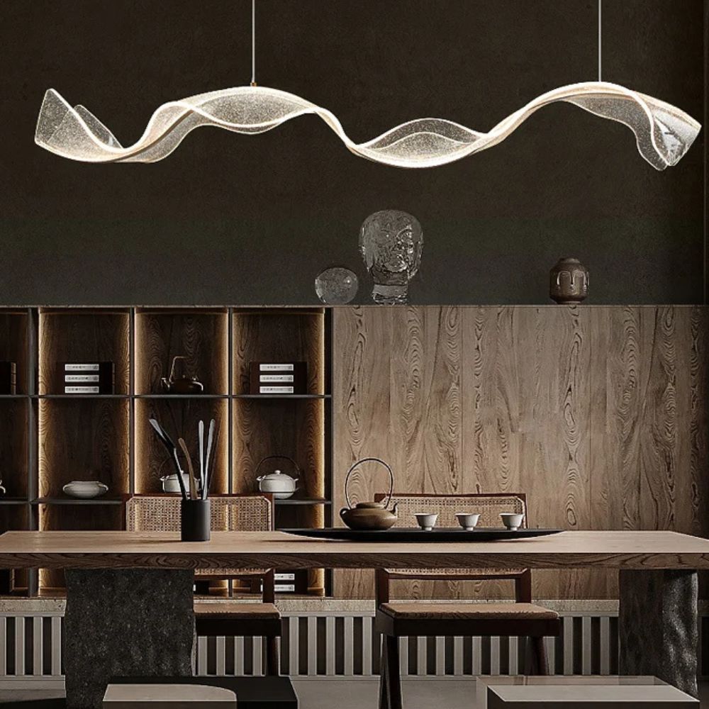 Elegant Wave-Shaped Glass