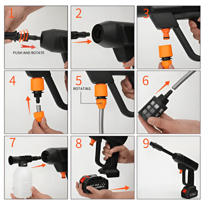 High-Pressure Washer - Rechargeable & Multi-Spray Modes5