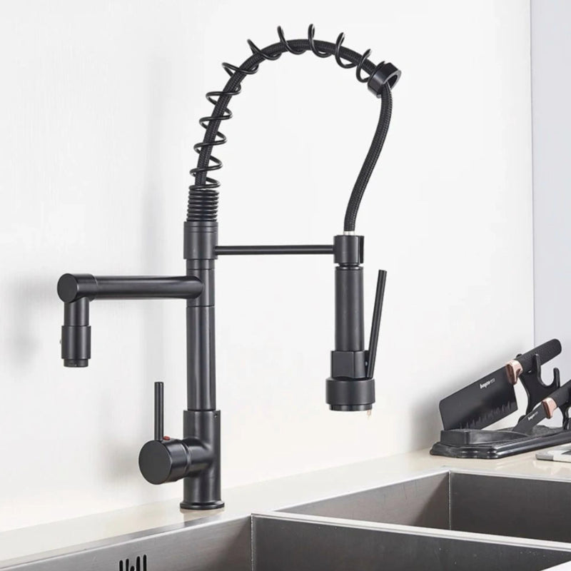  Kitchen Faucet Stainless Steel with Smart Sensor matte black
