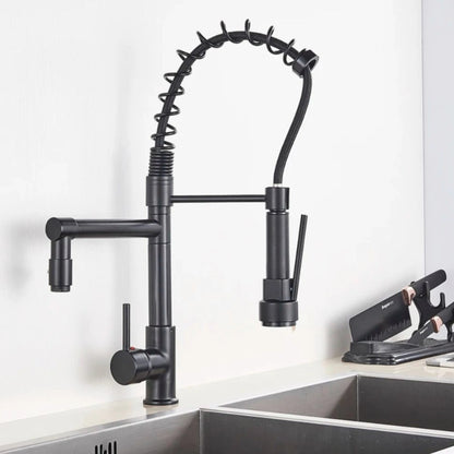  Kitchen Faucet Stainless Steel with Smart Sensor matte black