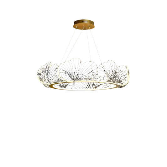 Lotus Leaf Art Chandelier Modern Simple Lamp