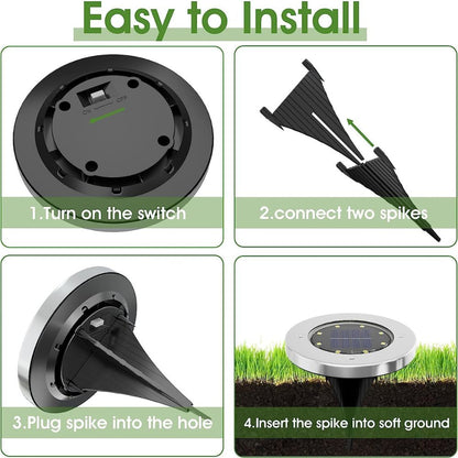 Solar Powered Garden Lights 8 LED