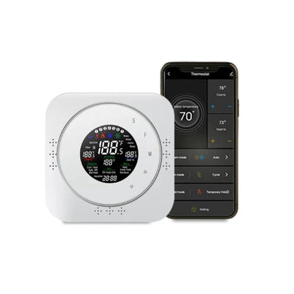 Smart WiFi Thermostat for Heating & Cooling white 
