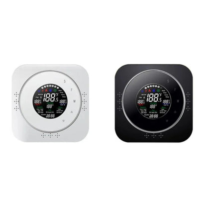 Smart WiFi Thermostat for Heating & Cooling black and white