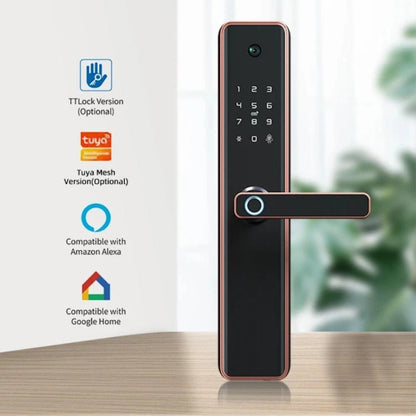 Smart Door Lock – Fingerprint, Camera, Wi-Fi & App Control bronze1