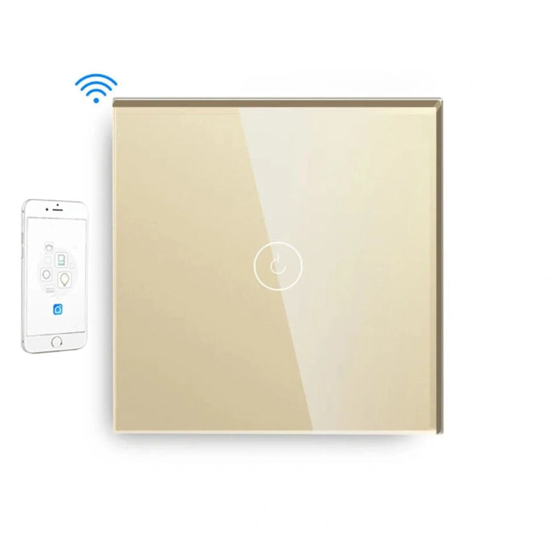 Smart Wi-Fi Touch Light Switch – Seamless Voice and App Control beige