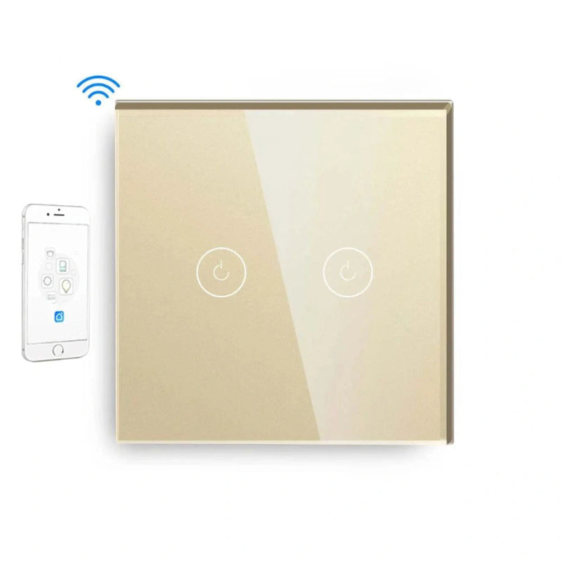 Smart Wi-Fi Touch Light Switch – Seamless Voice and App Control beige1