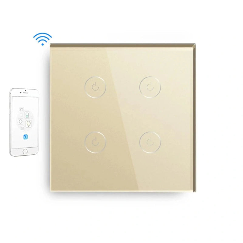 Smart Wi-Fi Touch Light Switch – Seamless Voice and App Control beige3