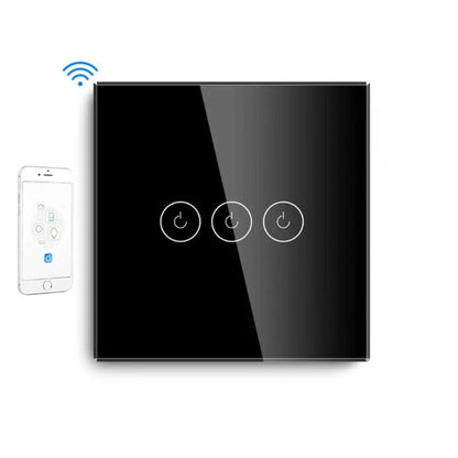 Smart Wi-Fi Touch Light Switch – Seamless Voice and App Control black4