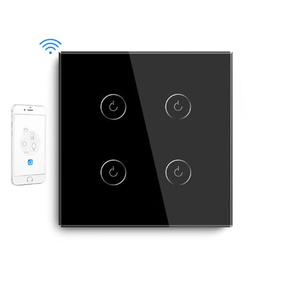 Smart Wi-Fi Touch Light Switch – Seamless Voice and App Control black5