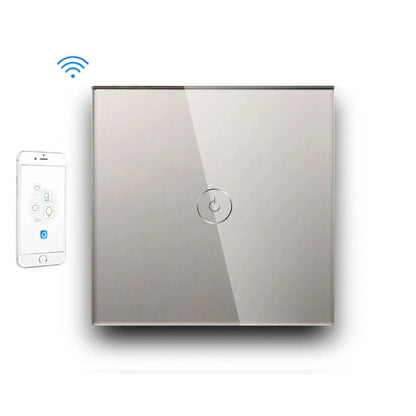 Smart Wi-Fi Touch Light Switch – Seamless Voice and App Control silver