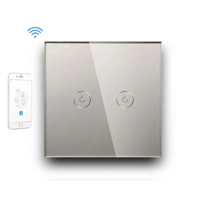 Smart Wi-Fi Touch Light Switch – Seamless Voice and App Control silver1