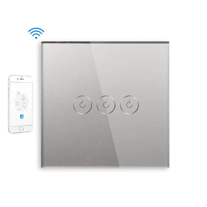 Smart Wi-Fi Touch Light Switch – Seamless Voice and App Control silver2