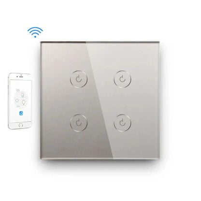 Smart Wi-Fi Touch Light Switch – Seamless Voice and App Control silver3