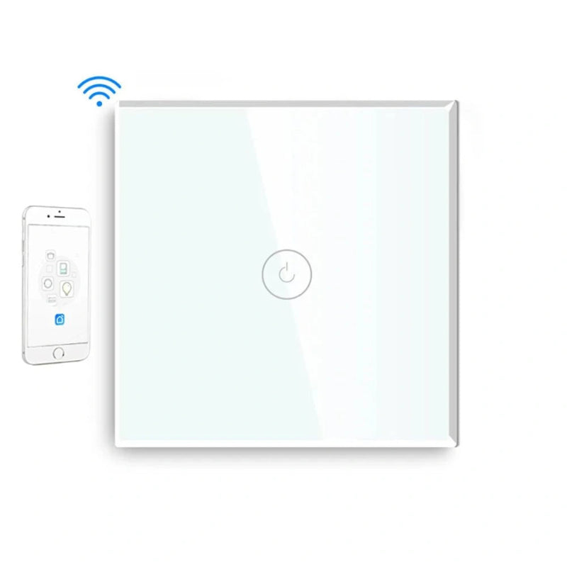 Smart Wi-Fi Touch Light Switch – Seamless Voice and App Control white