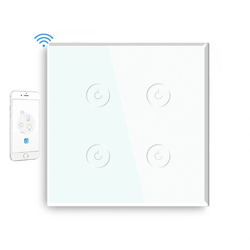 Smart Wi-Fi Touch Light Switch – Seamless Voice and App Control white3