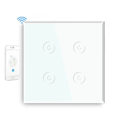 Smart Wi-Fi Touch Light Switch – Seamless Voice and App Control white3