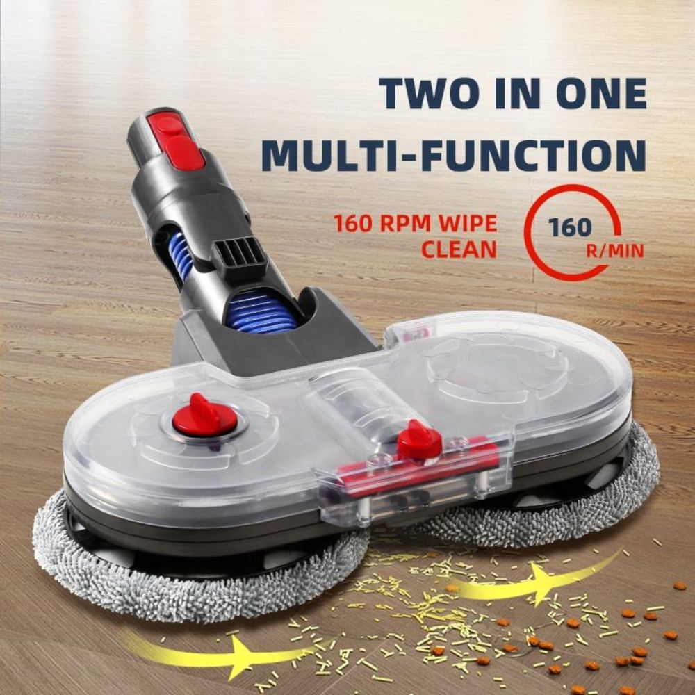 Electric Rotating Mop Head for Vacuum Cleaners